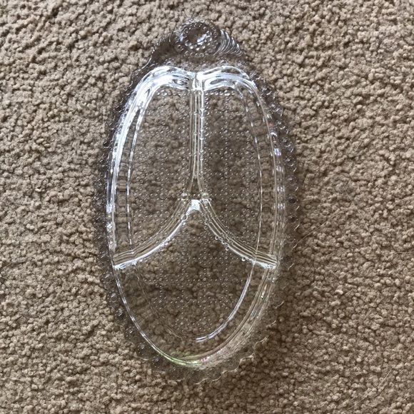 Vintage HAZEL ATLAS 3-Part Relish Dish Jewel Pattern - Picture 6 of 13